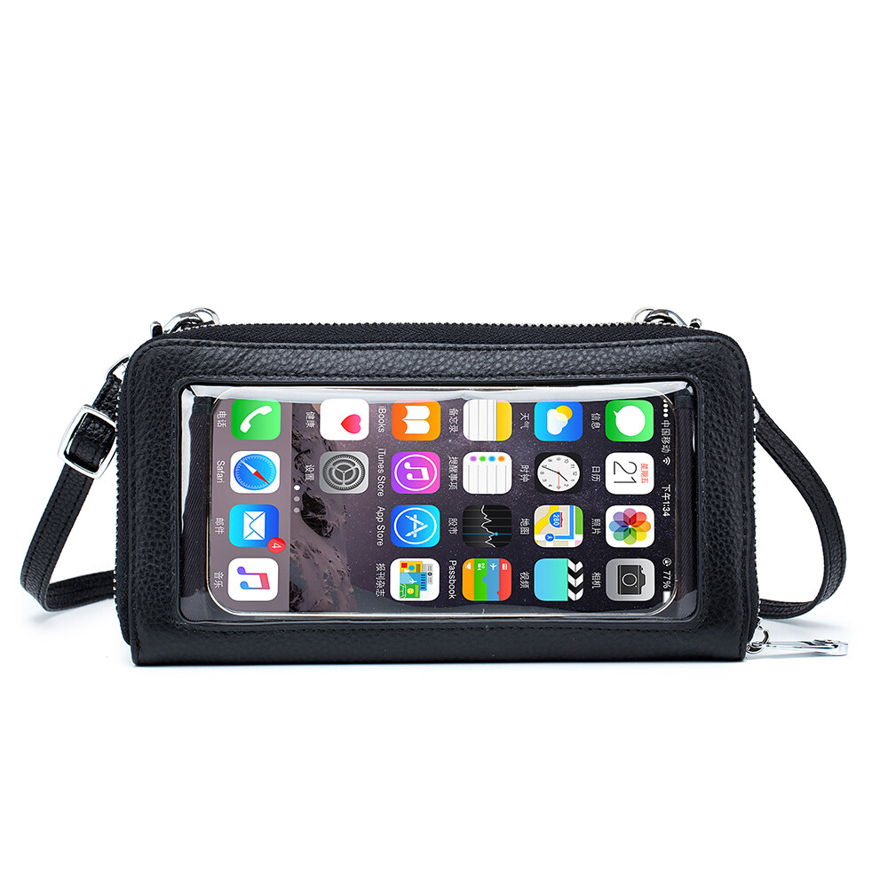Touch Screen Bag RFID Blocking Wallet Women Crossbody Cell Phone Purse Shoulder