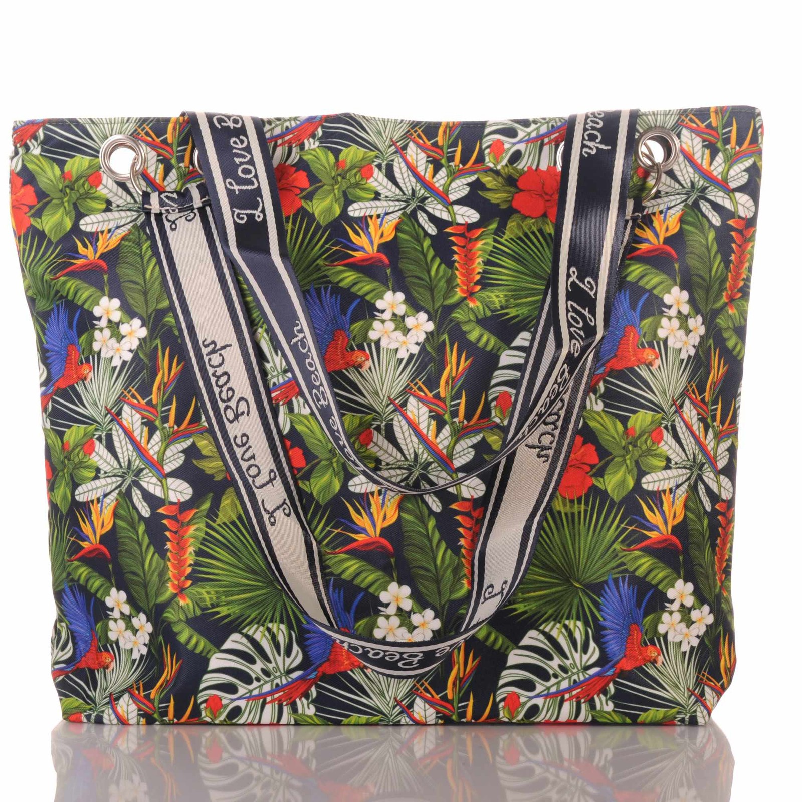 Beach bag women with zip rope pattern beach bag holiday casual 3072
