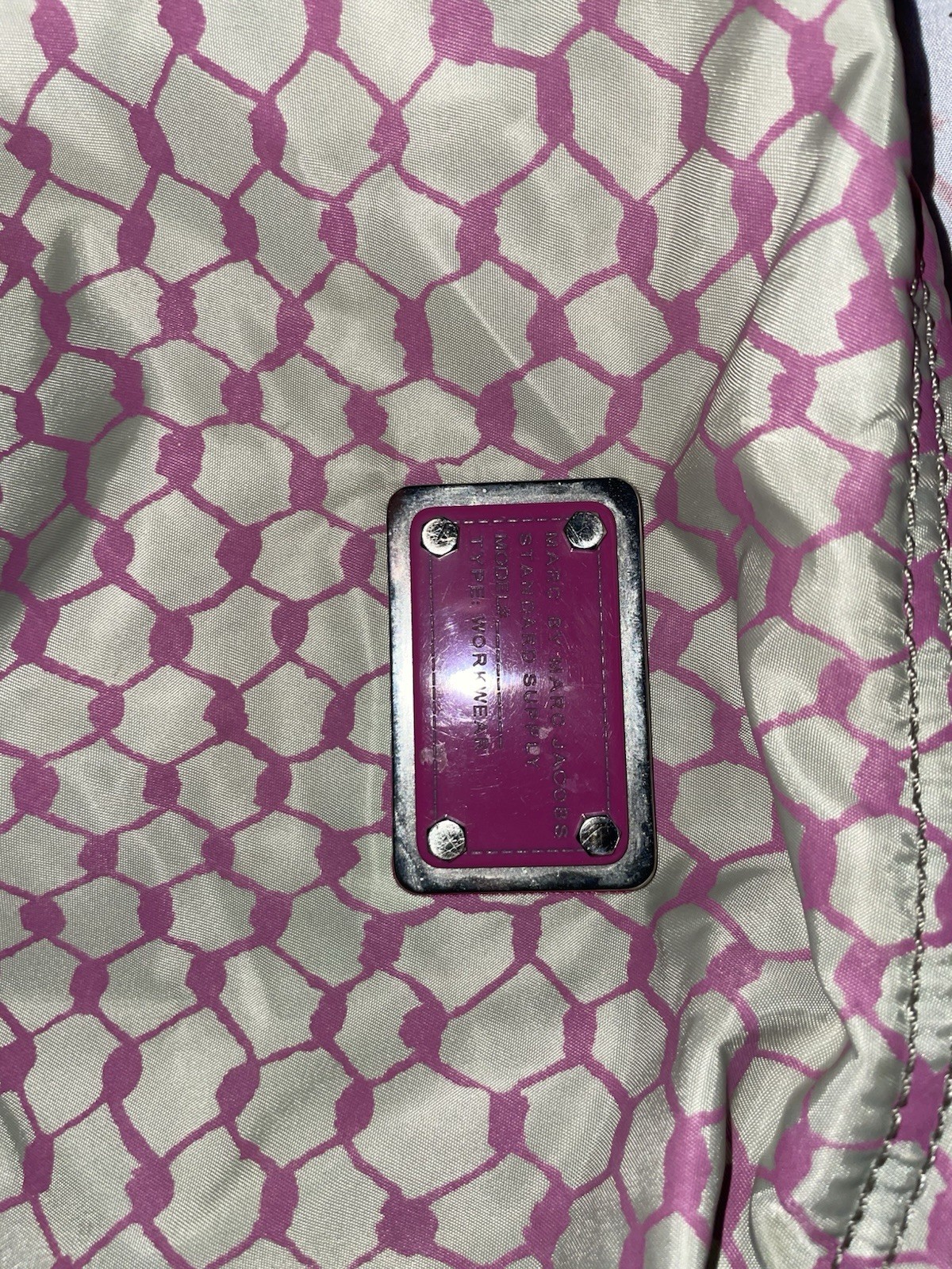 Marc by Marc Jacobs Pink Quilted Large Tote Zip Logo Lined Pockets Strap
