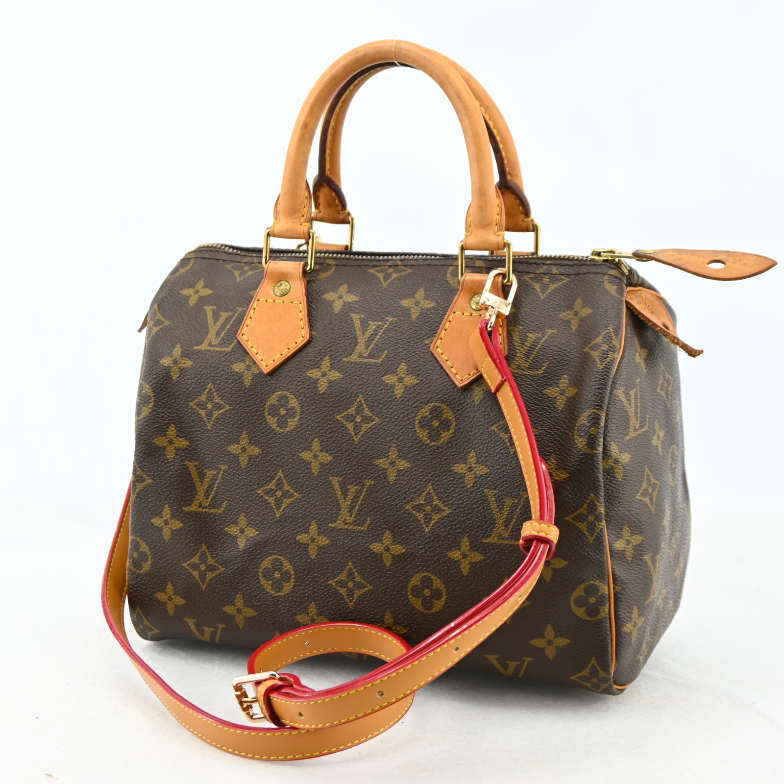 Auth LOUIS VUITTON Speedy 25 Monogram Handbag Monogram M41528 C-1982SO806