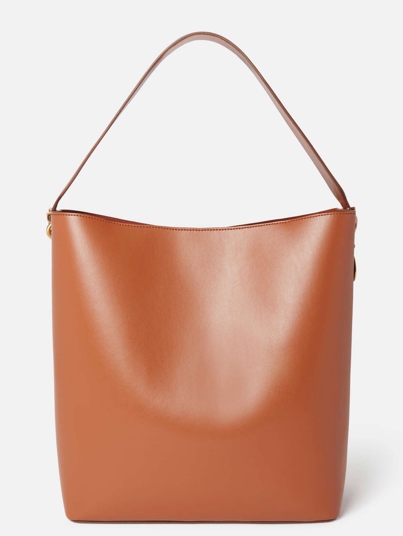 Stella McCartney Frayme Whipstitch Bucket Bag NWT Tan Brown $1990