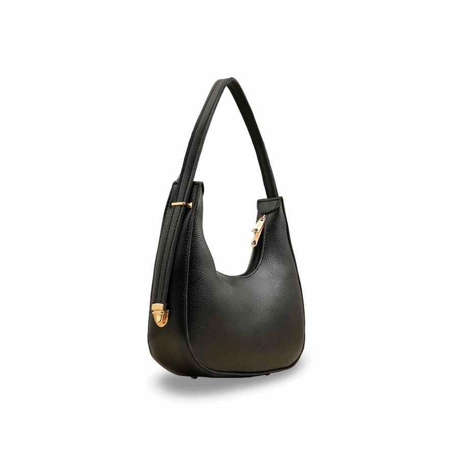 Black Formal Shoulder Bag For Ladies
