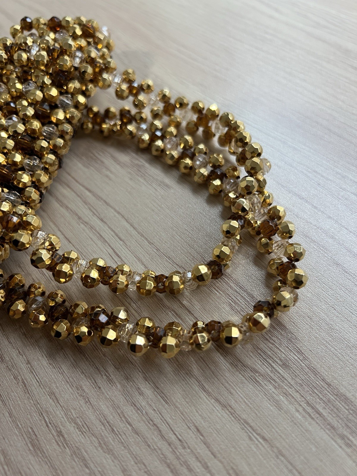 Samantha Heskia Gold Beaded Clutch Bag