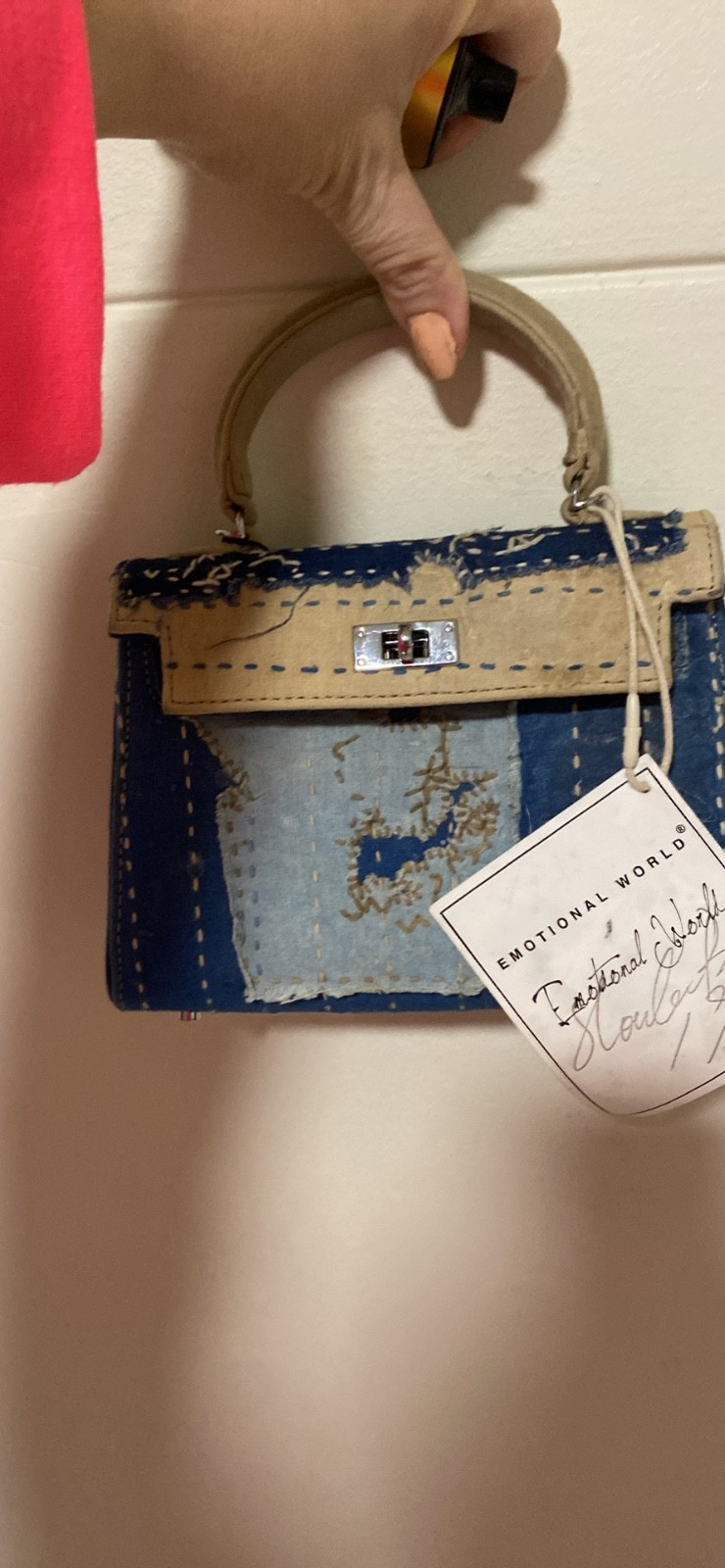 emotional world vintage tote