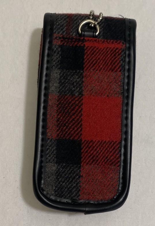 St John’s Bay Wool Blend Red & Black Tartan-Plaid Small Shoulder Bag Purse EUC