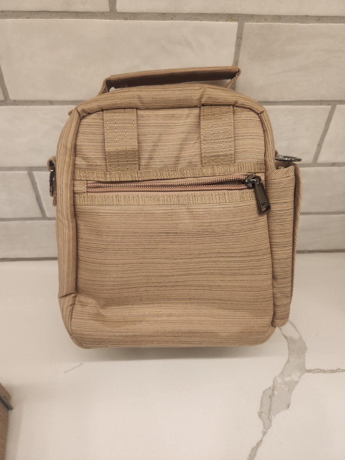 Lug Flapper SE Convertible Crossbody Bag Brushed Gold Waterbottle Pocket 8.5x5x3