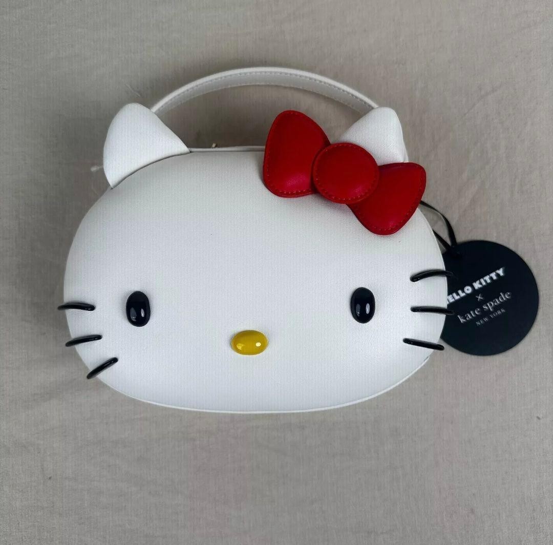 Hello Kitty x kate spade new york 3D Face Shaped Leather Crossbody Bag Archive