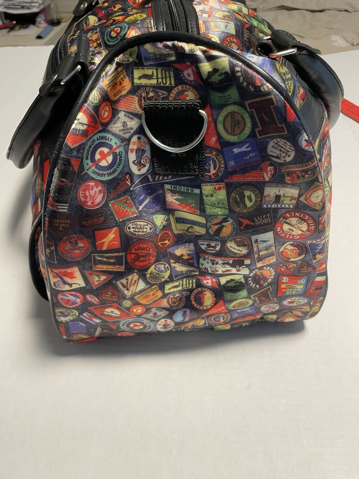 Vtg Sydney To Go Travel Bag, By Sidney Love Y2K Travel Theme *No Shoulder Strap