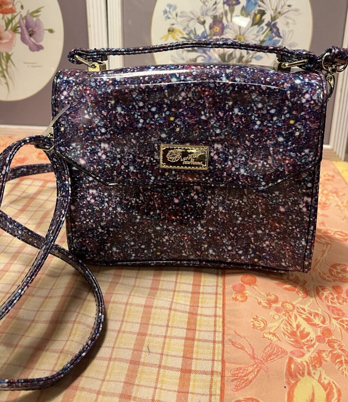 Luv Betsey Johnson Purple Jelly Urban Outfitters Exclusive Crossbody Shoulder