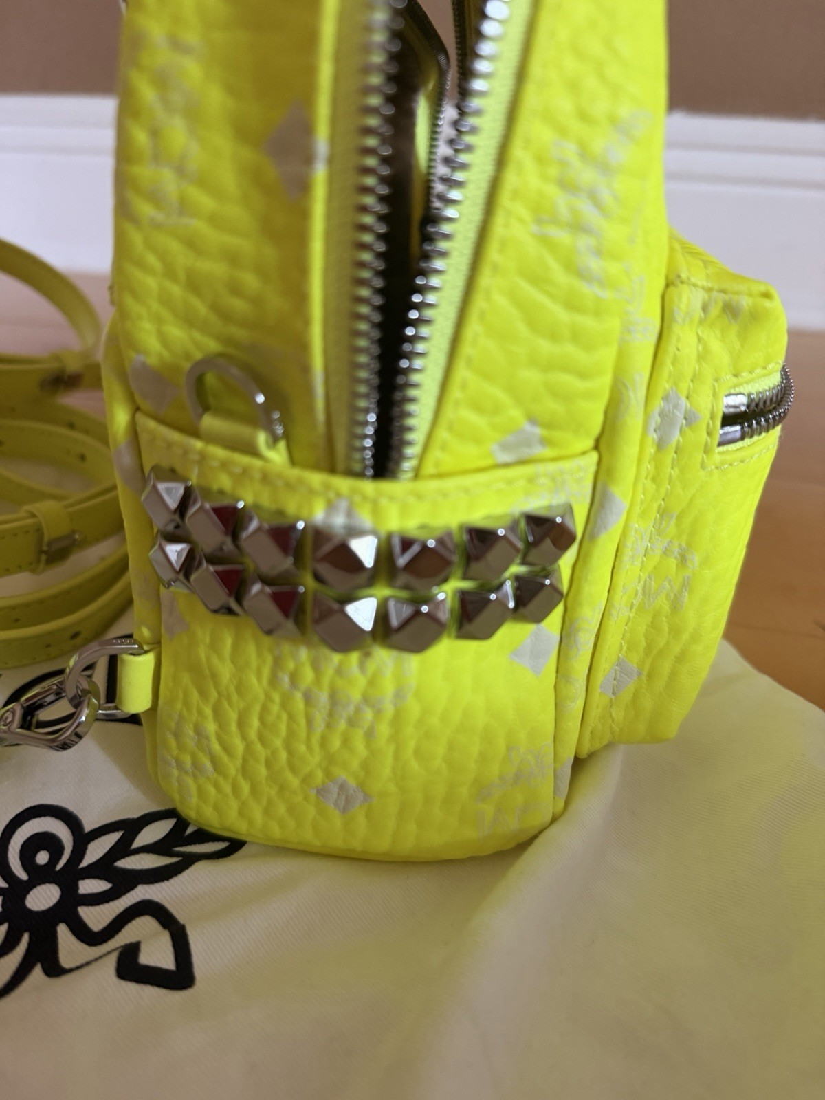 Authentic MCM Stark Bebe Boo X-Mini Backpack