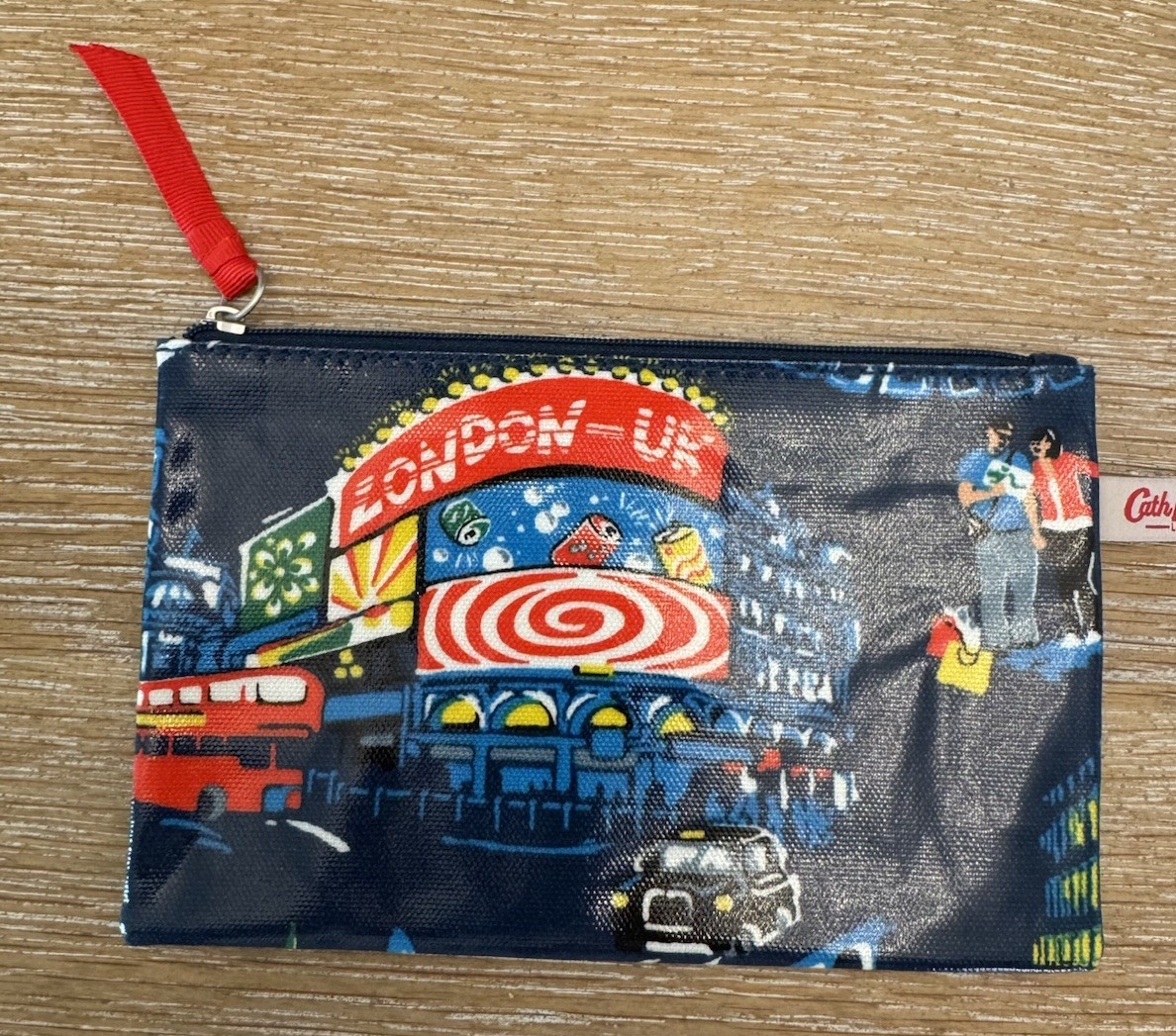 British Designer Cath Kidston Piccadilly Print Pouch 7.5″ x 5″ New