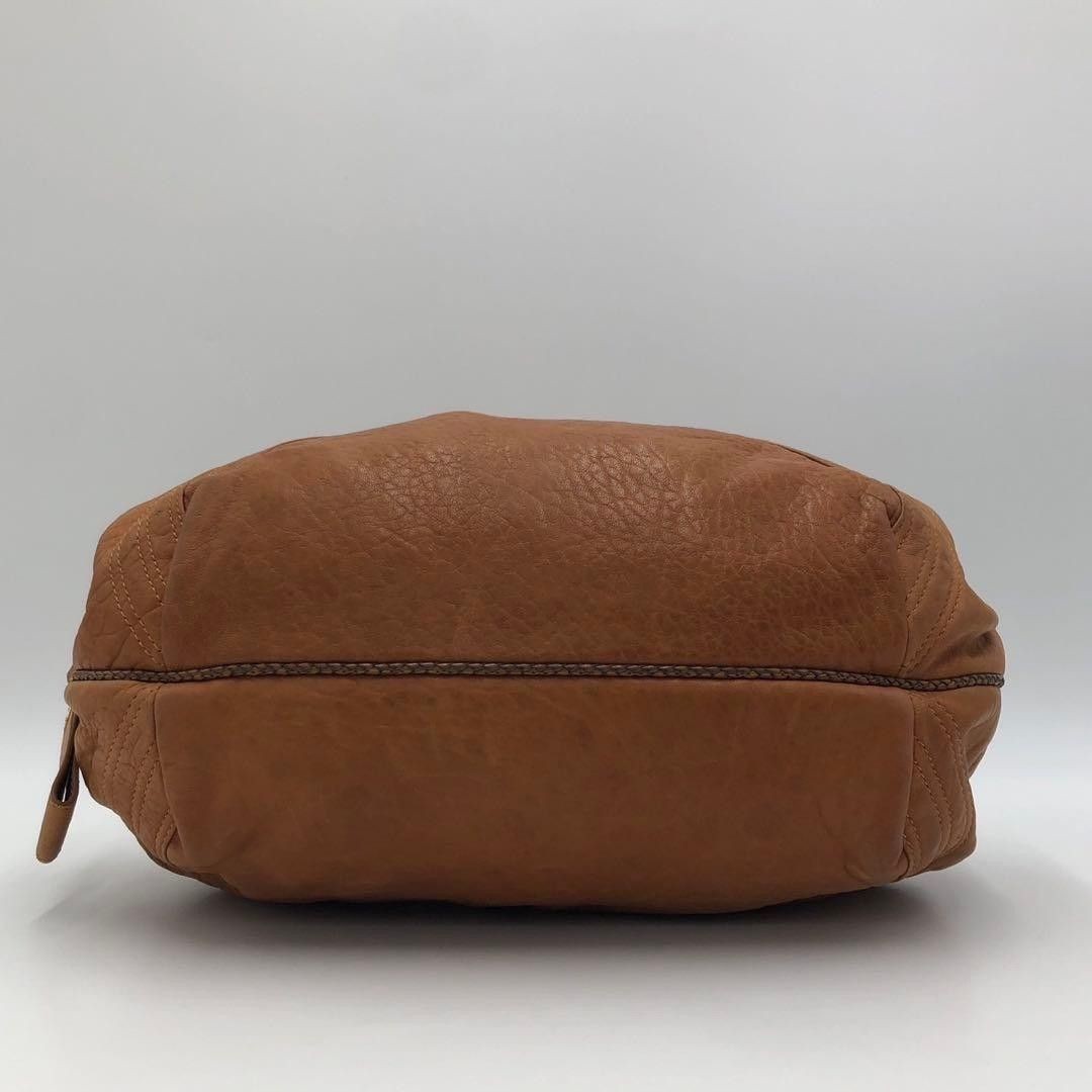 FENDI Spy Zucca Leather Brown Shoulder Bag Dust Bag 2way FF Logo Womens Auth