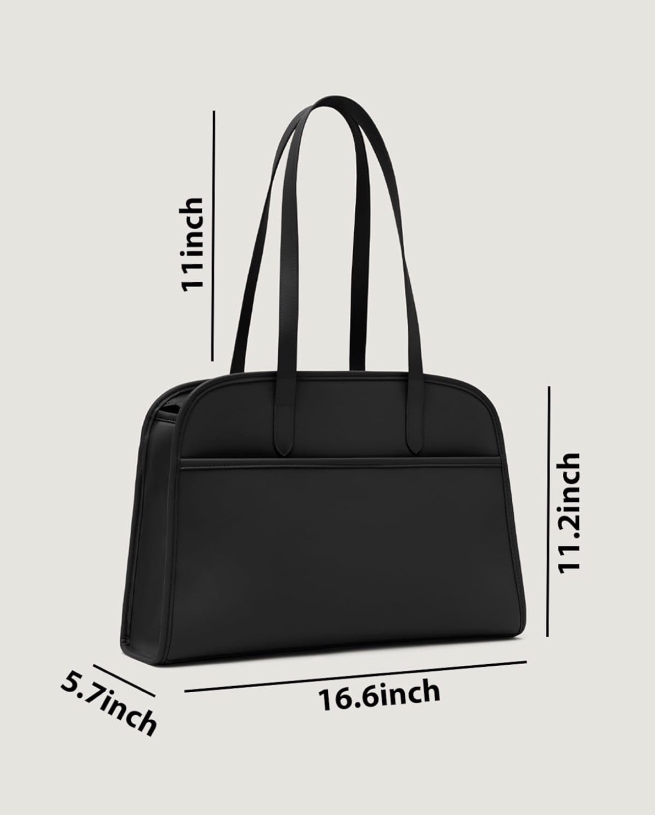 Leather Tote Shoulder Bag for Women Fits 15.6 ” Laptop, Business Work