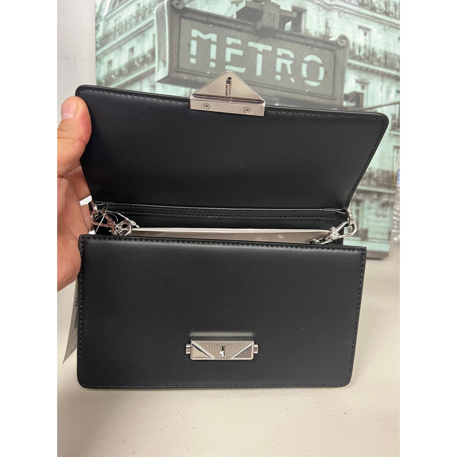 Michael Kors 35R3S0EC60 Cece Medium Clutch IN BLACK