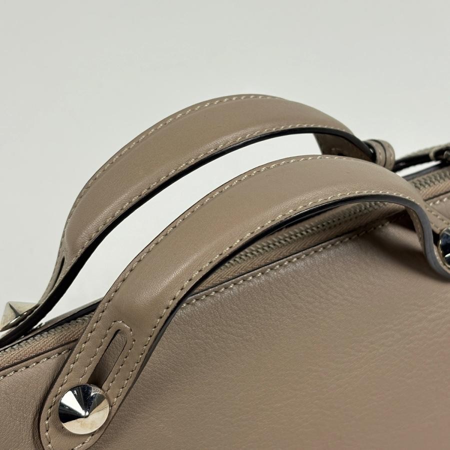 Fendi 2WAY Leather Beige Shoulder Bag 8BL124 #BS3285