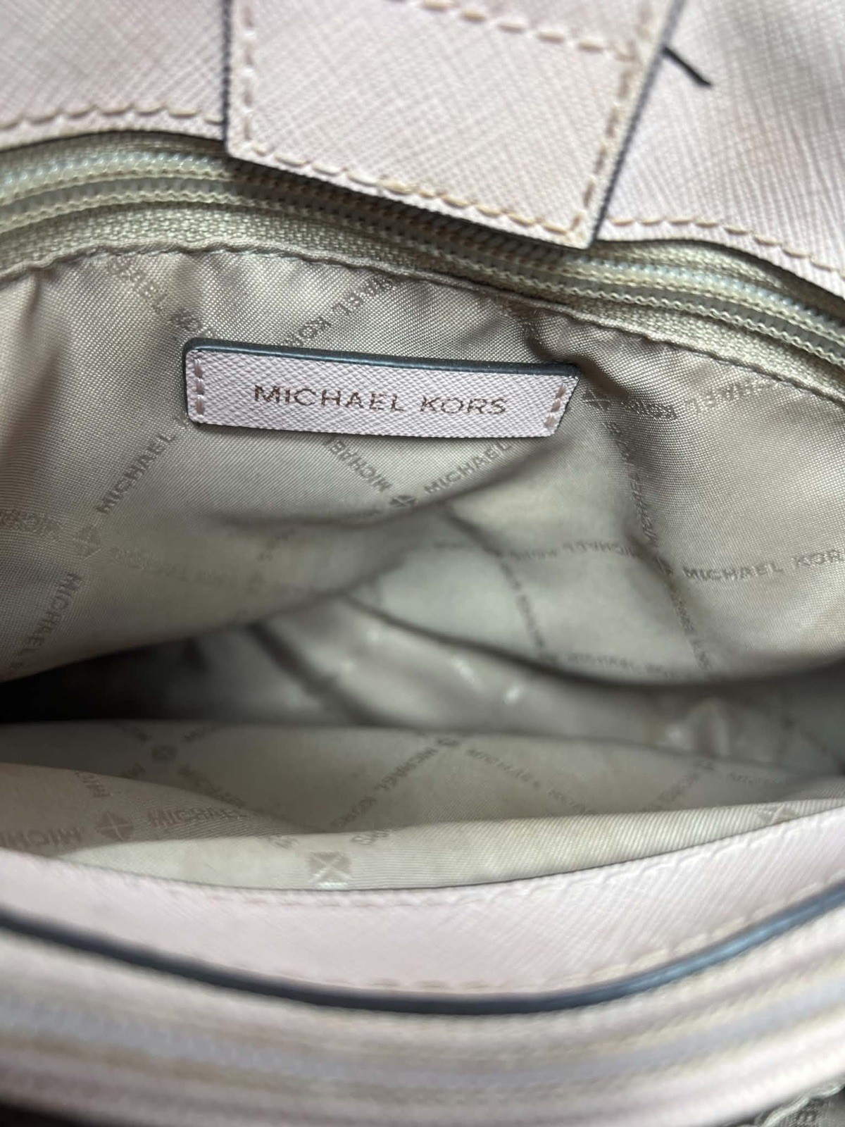 MICHAEL KORS MK Sofia Shoulder Bag Middle North South Pink Flower