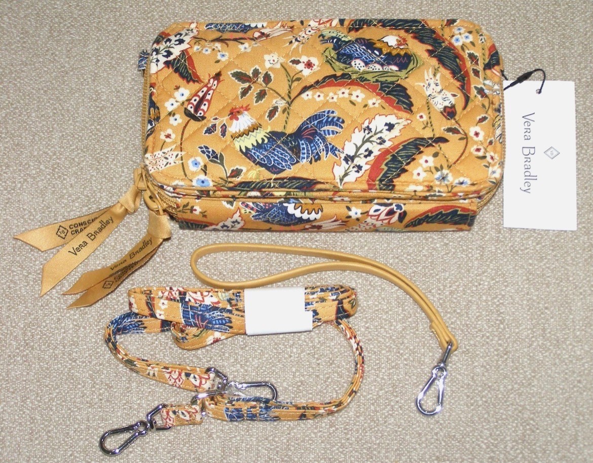 Vera Bradley – RFID All in One Crossbody Bag – RARE French Hens – NEW WITH TAGS!