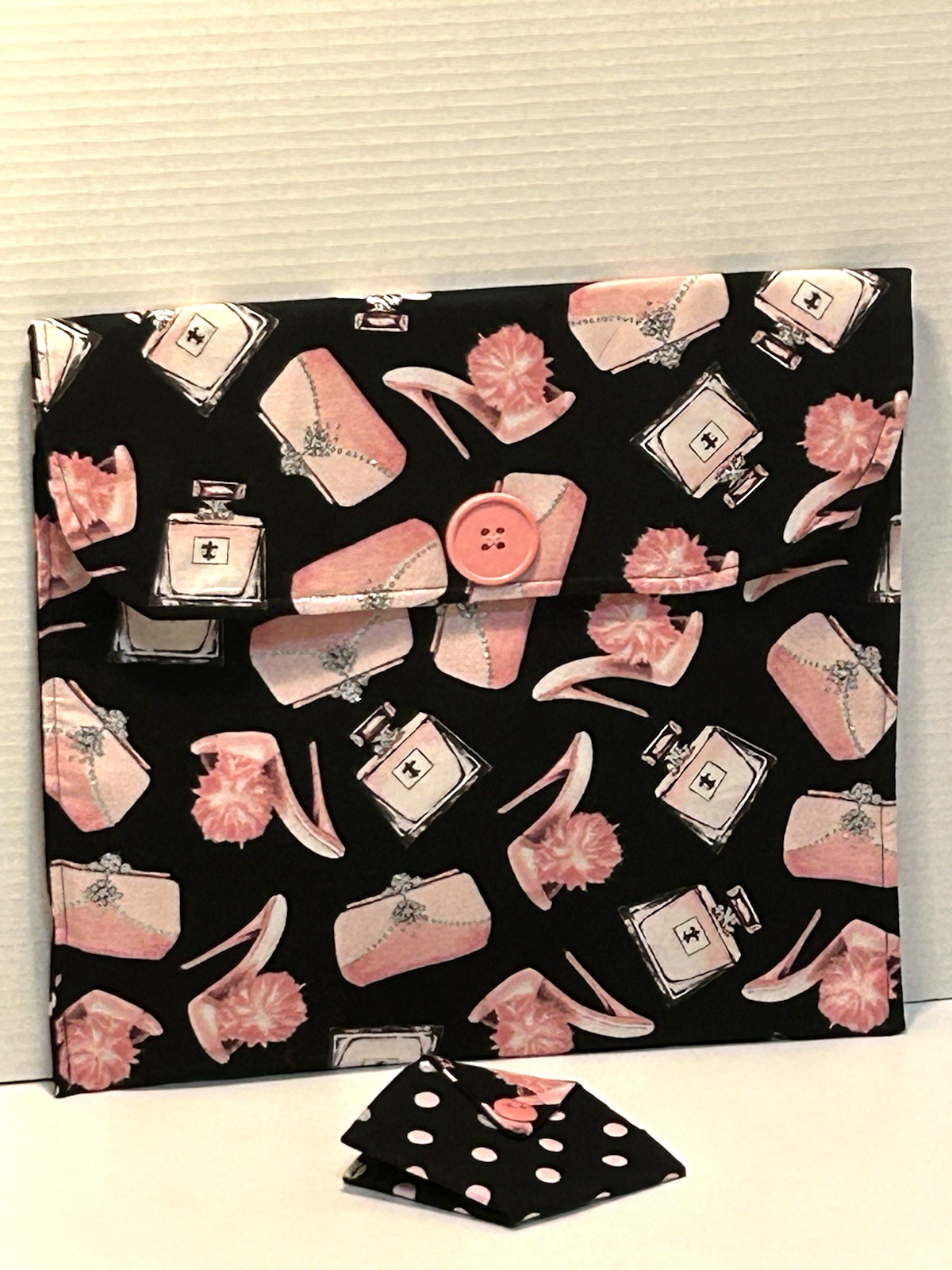 Fifth Ave. Style Handmade Fabric Envelope Clutch for Tablet/Small Laptop/Travel