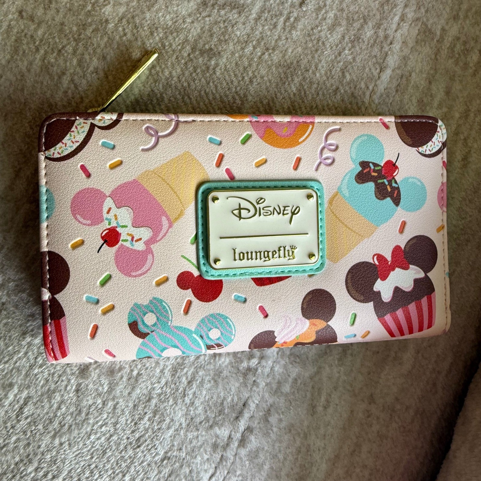 Loungefly Disney Mickey Mouse Ice Cream Sundae Mini Backpack and Wallet Set