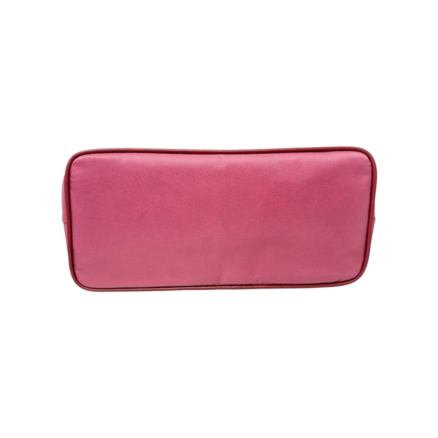 PRADA Vintage Logo Tessuto Nylon Shoulder Mini Bag Pochete Pink Gold