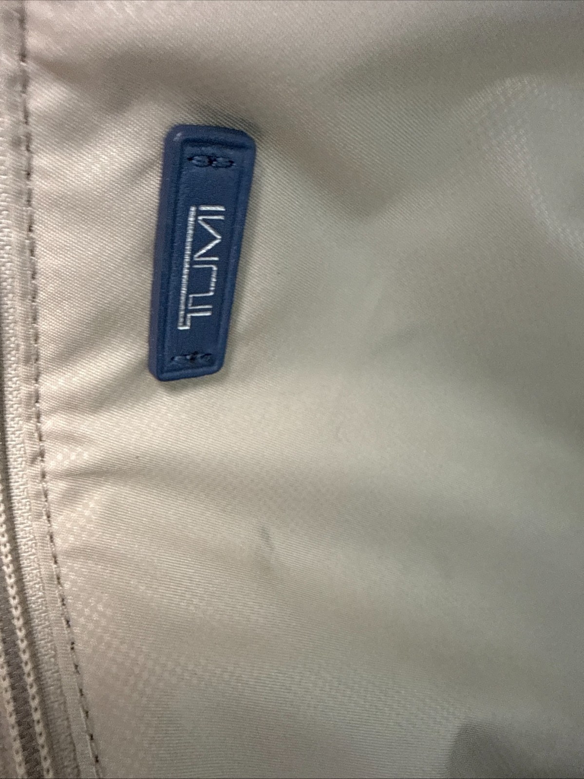 Tumi Sinclair Elaine Commuter Brief Tote Bag Cornflower Blue Leather Crossbody