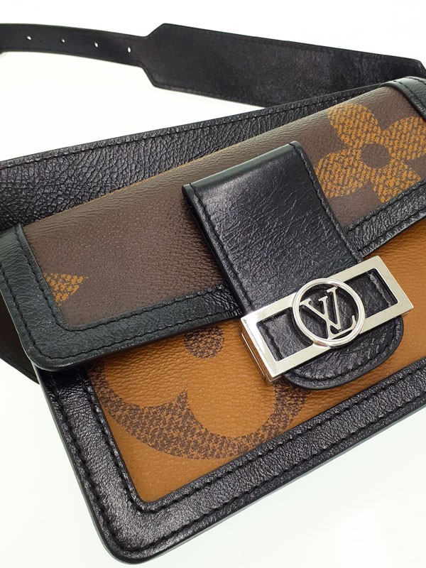 Louis Vuitton Monogram Giant Bum Bag Dauphine M67696 Canvas Black #TB3685