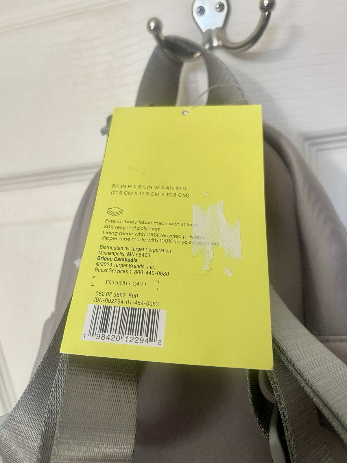 All In Motion Mini Backpack Gray Neoprene 8.5″ Small Travel Bag Lightweight NWT