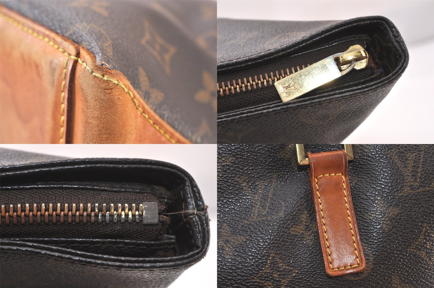 Authentic Louis Vuitton Monogram Cabas Mezzo Shoulder Tote Bag M51151 LV 822AA