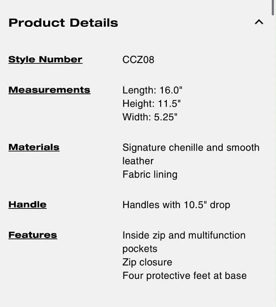 Coach CCZ08 Light Khaki Brown Signature Chenille Easton Tote – NWT $395 Retail