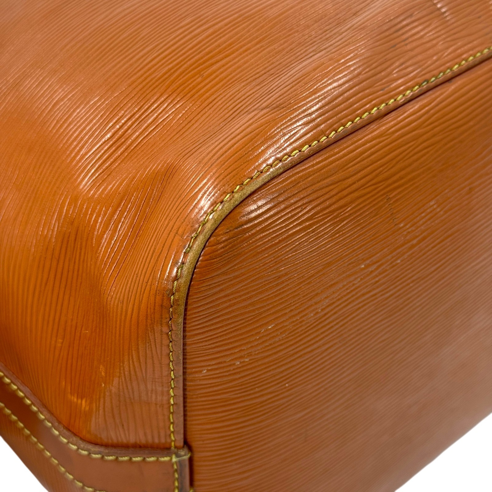 LOUIS VUITTON Petit Noe Epi Leather Kenya Brown Drawstring Bucket Bag M44103