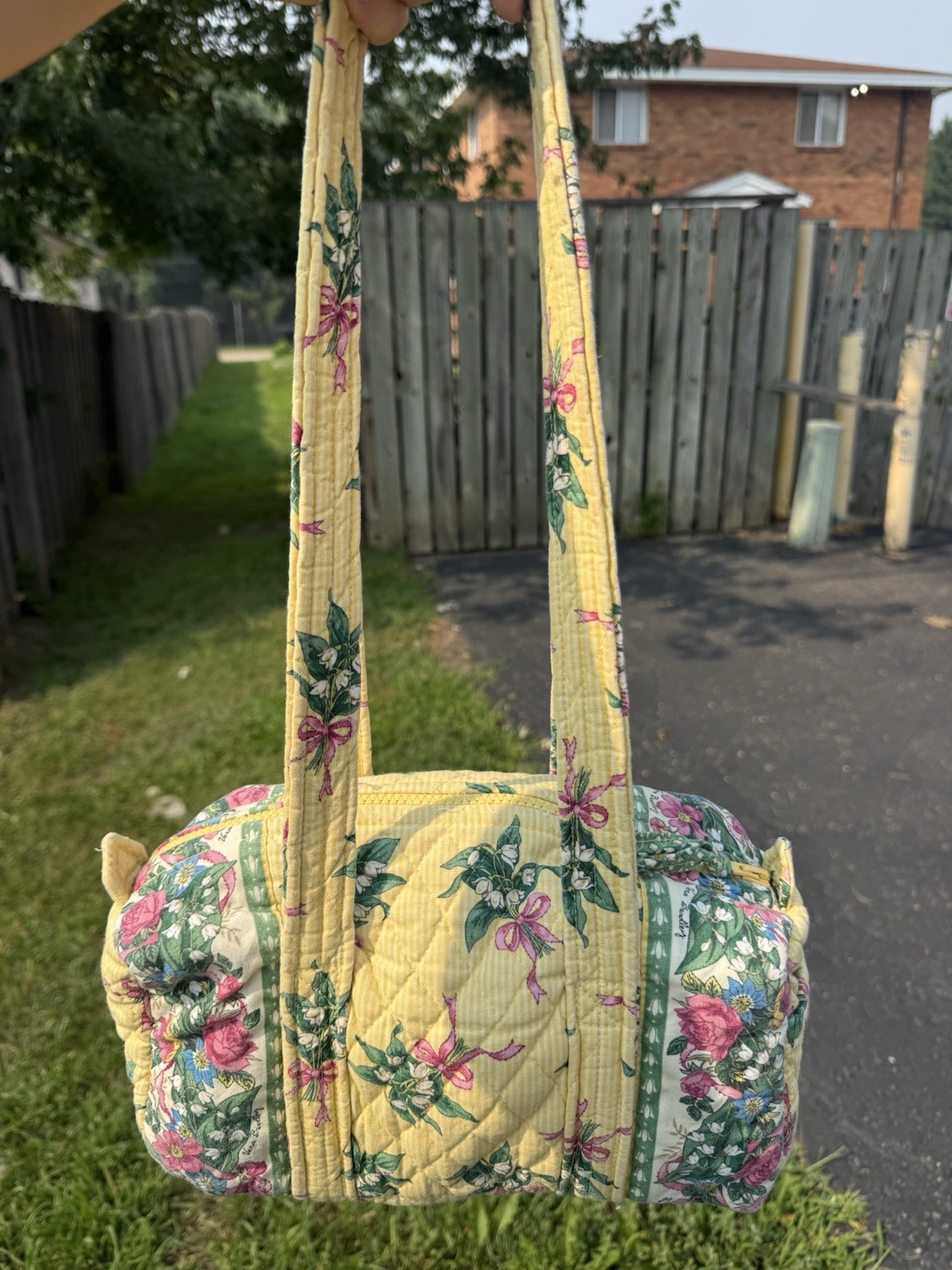 Vera Bradley Hope 2002 Yellow Original 100 Bag Retired Pattern Hard to Find RARE