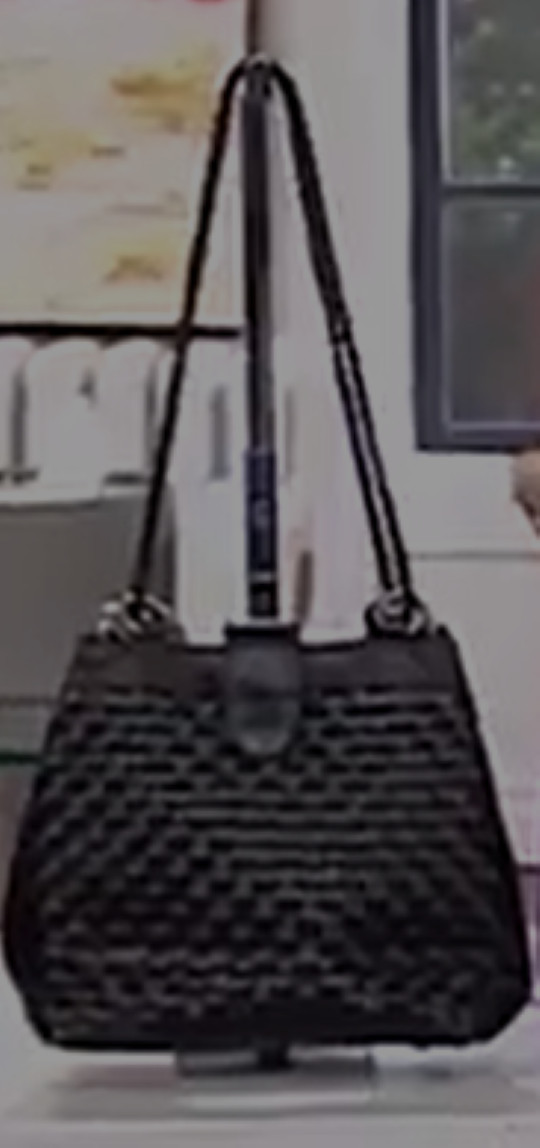 Patricia Nash Discovery Woven Iverna Bucket Bag in Black – NWT