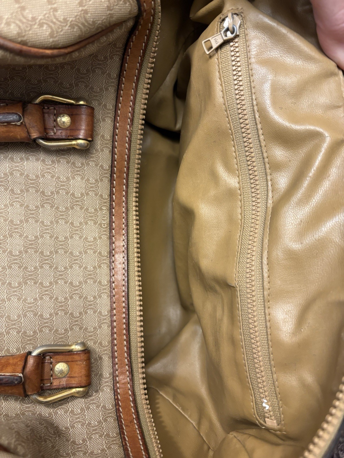 Celine Macadam Triomphe Mini Boston Bag