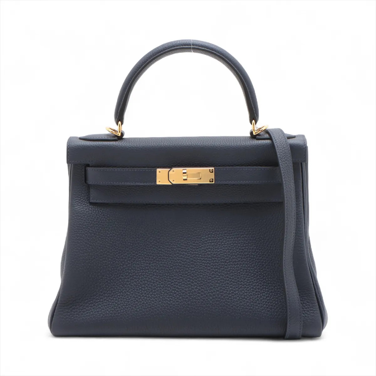 Hermès Kelly 28 Le Tournay Togo Blue nuit Gold Metal Fittings Y: 2020