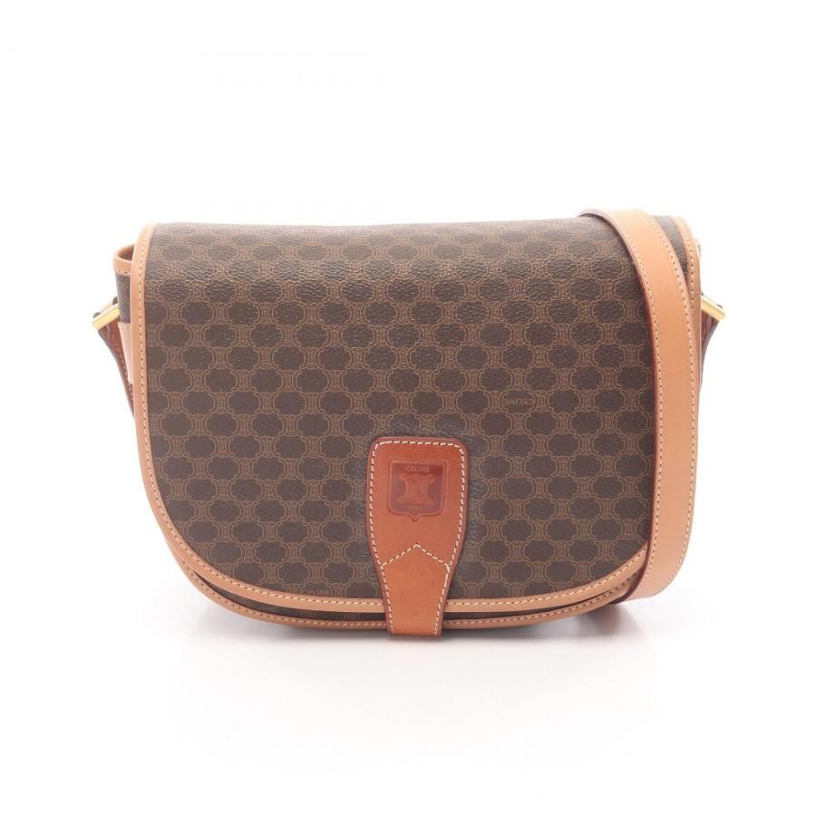CELINE Bag: Macadam Brown W22H19D7.5cm;