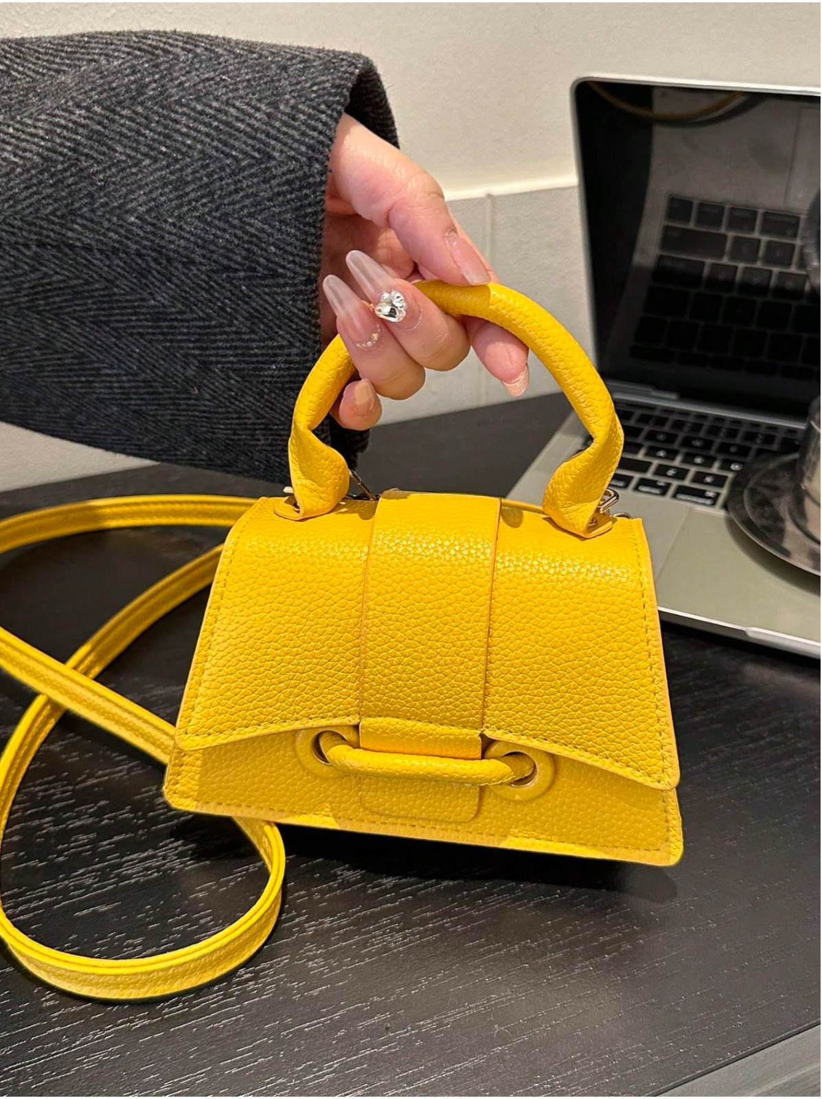 Yellow Crossbody Bag One-Shoulder Handbag