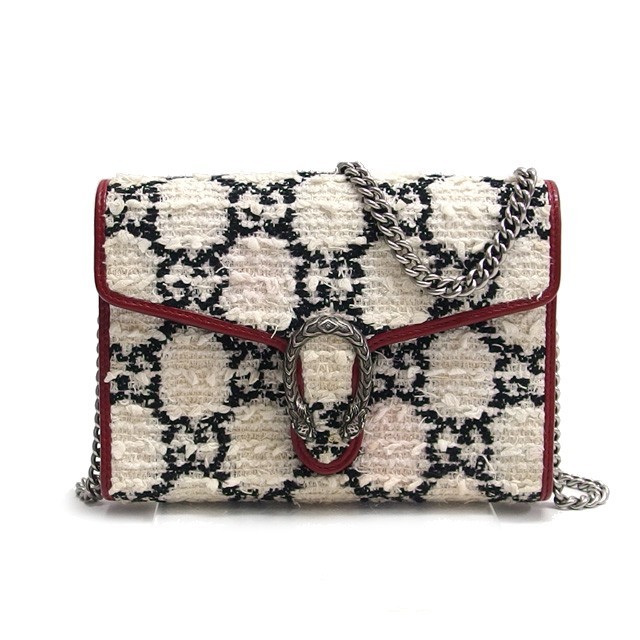 GUCCI GG tweed Dionysus Medium Chain Shoulder Bag 400249 Women 1GU00979