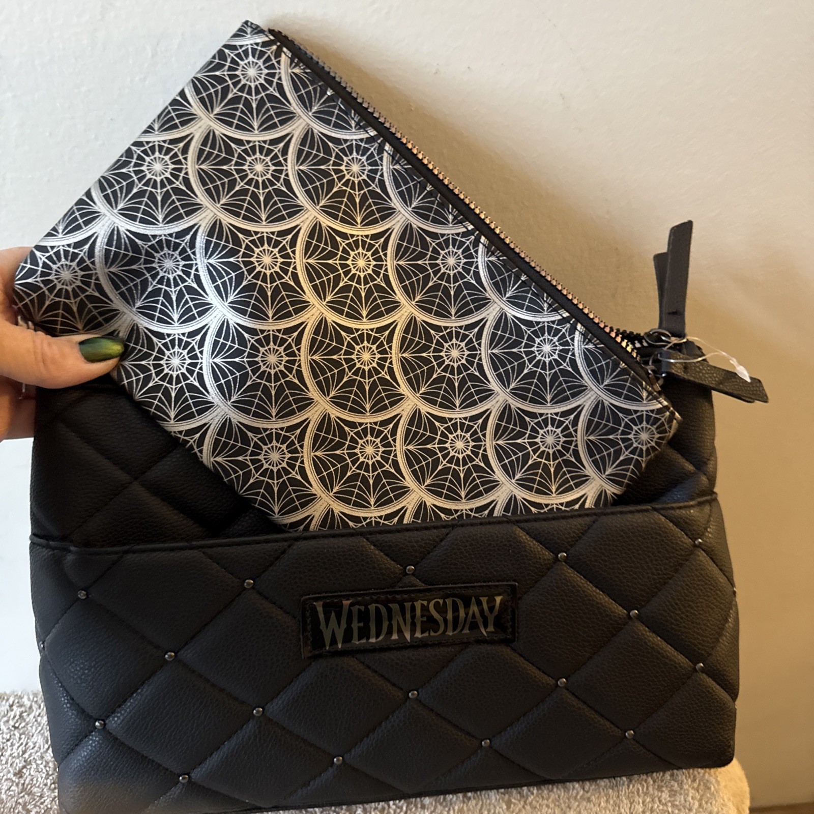 Wednesday Addams Primark 2 Piece Bag Set New With Tags Black