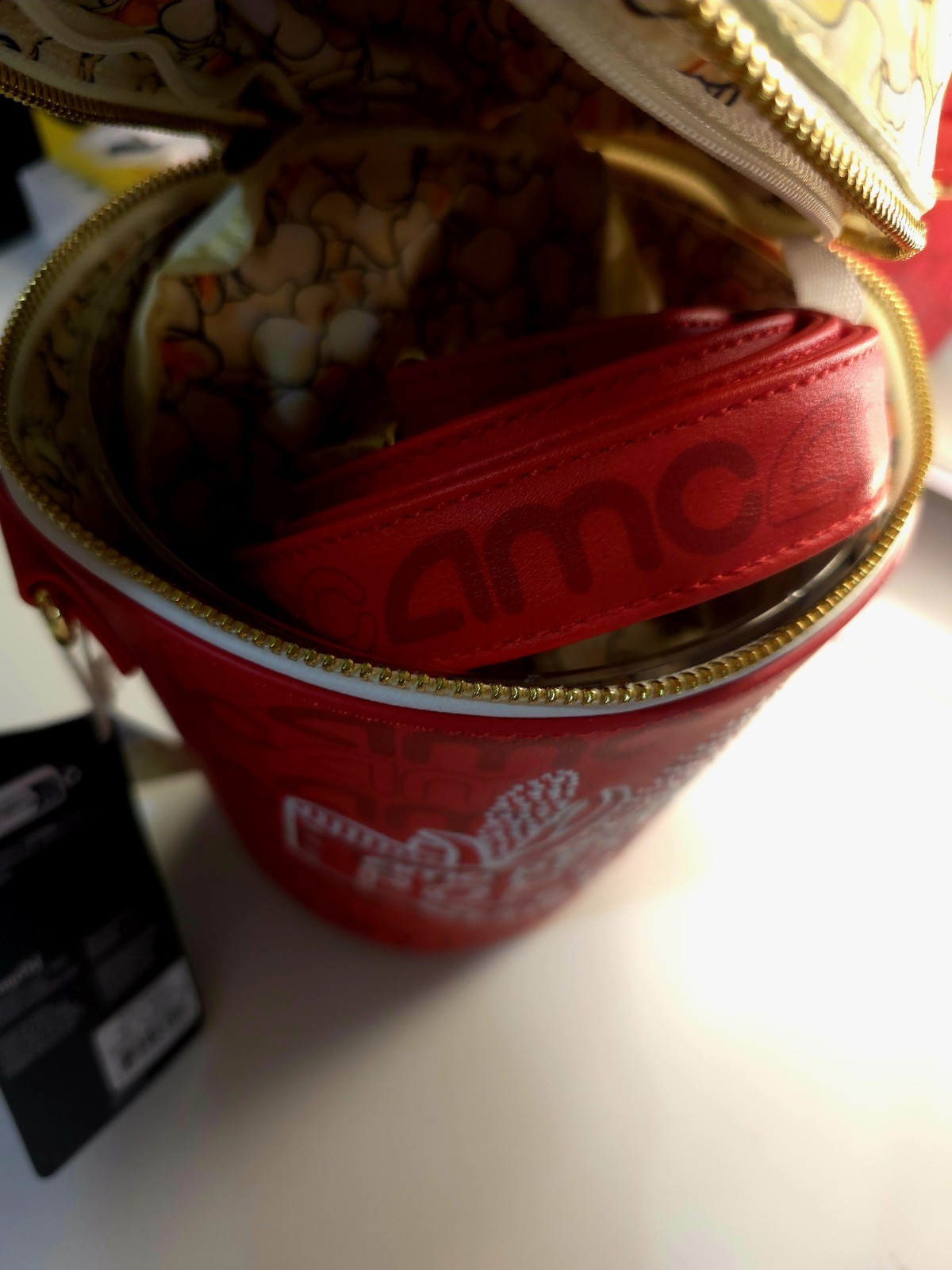Loungefly AMC Theatres Perfectly Popcorn Red Small Zip Crossbody Bag