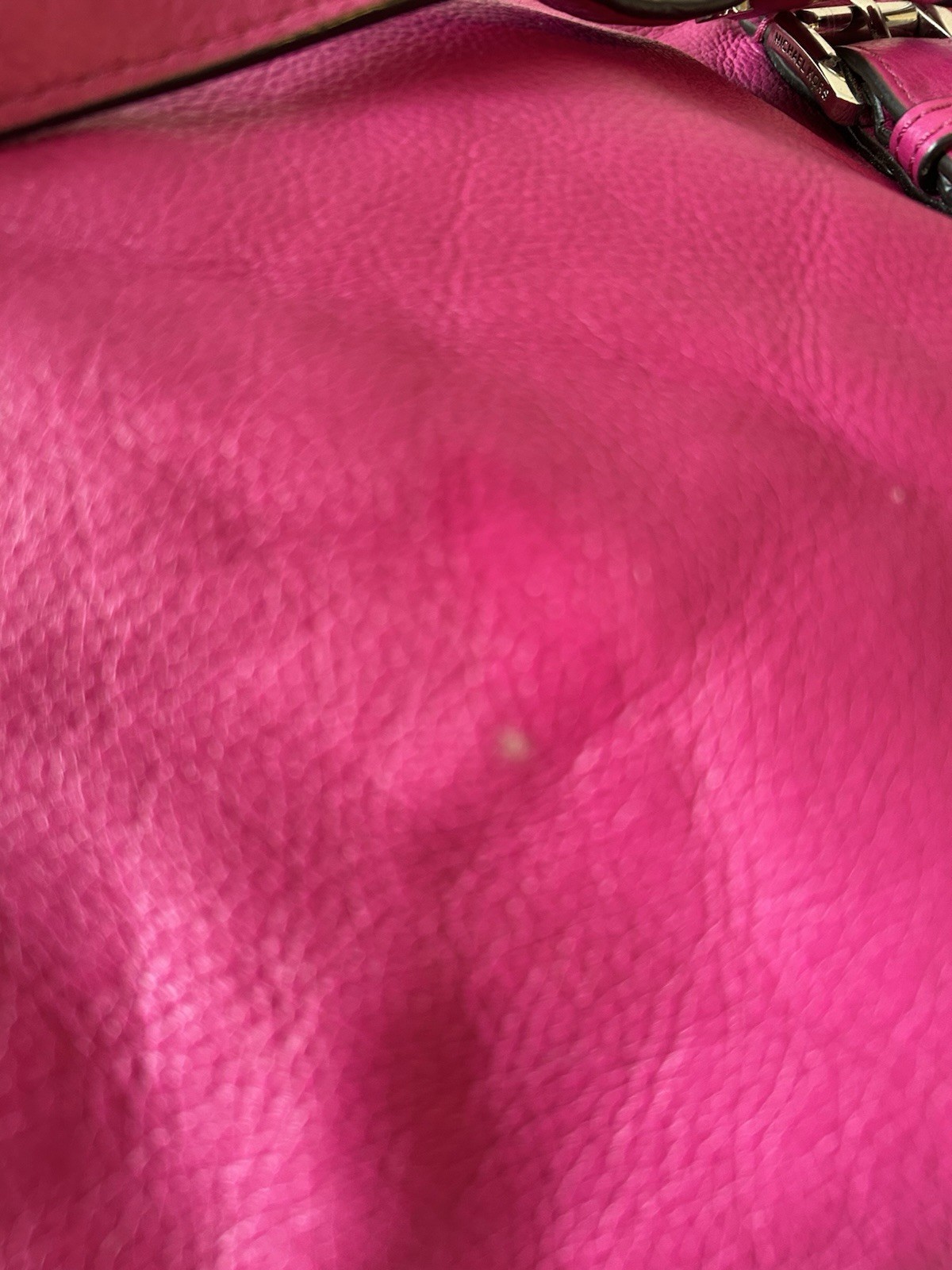Michael Kors Fuschia Pink Leather Satchel Purse