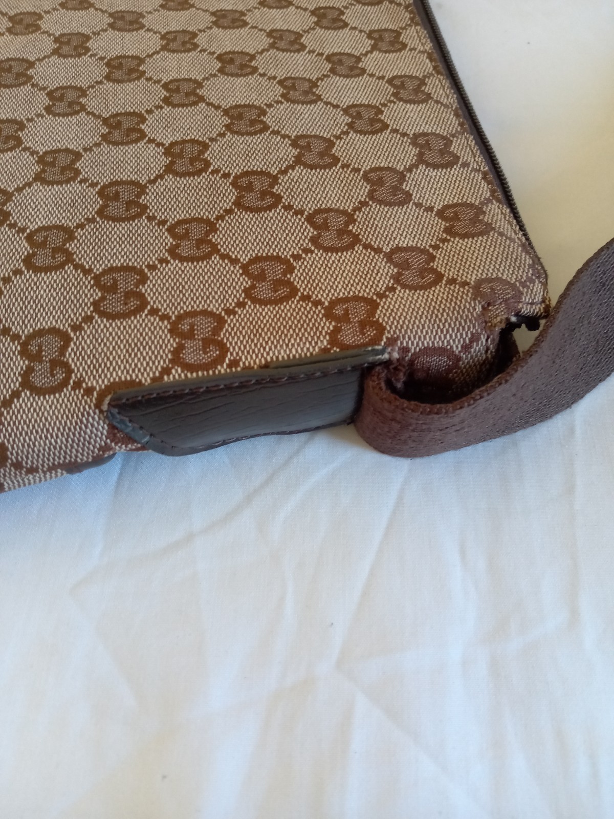 Gucci Brown Canvas Bag