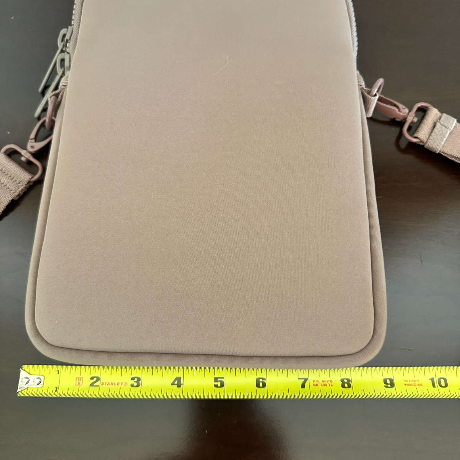 Dagne Dover Laptop Sleeve Crossbody Bag Blush Pink Color 11 x 8″