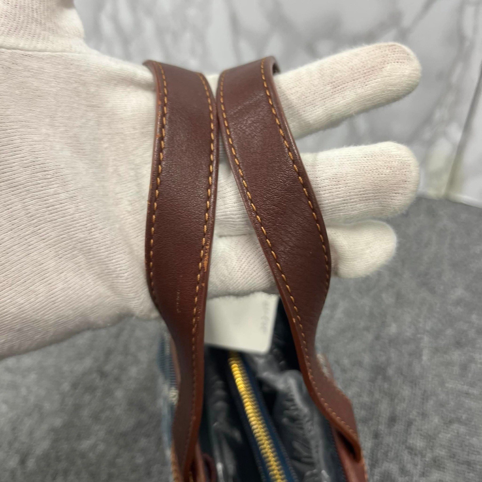 CELINE Macadam Denim Triomphe Small Tote Bag