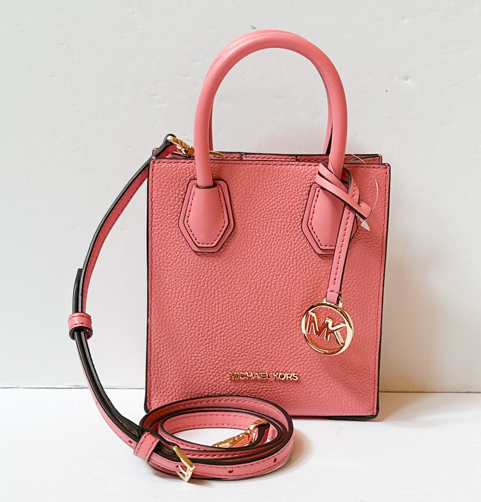 MICHAEL KORS MERCER XS NS SHOPPER SHOULDER CROSSBODY BAG TEA ROSE