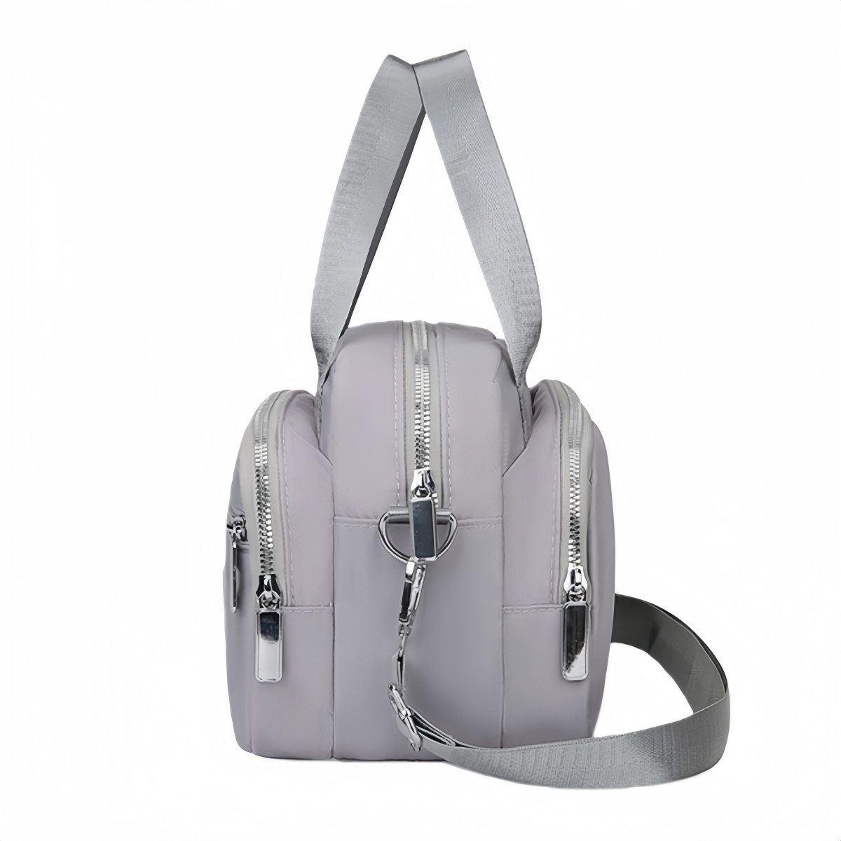 Oxford Cloth Multi Zipper Compartment Ladies’ Crossbody Bag Handbag Shoulder Bag