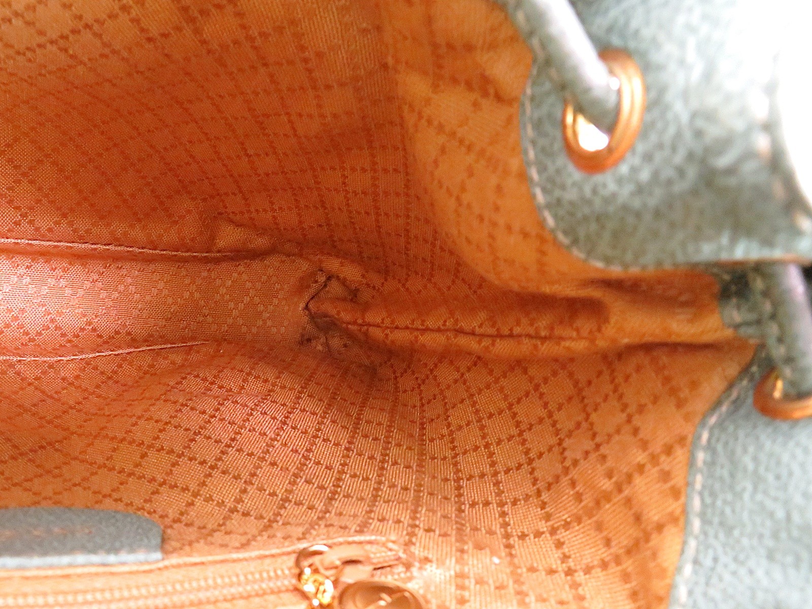 Authentic GUCCI Blue Suede Leather and Bamboo Handle Mini Backpack Bag #64557