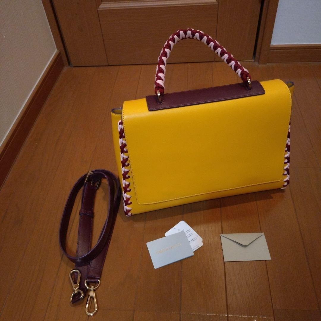 [Used] Emilio Pucci 2-Way Handbag W13.8 in H9.8 in D2.5 in Near MINT