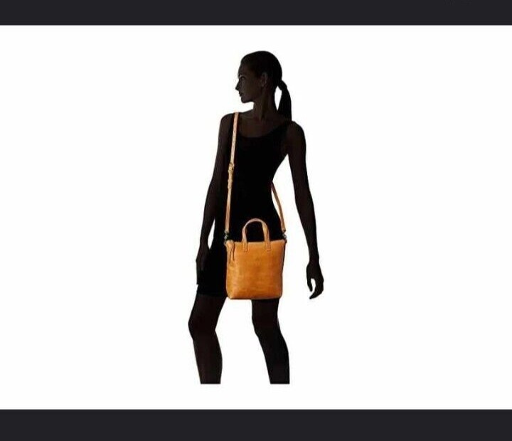 FashionABLE Local Global Abera Commuter Black Distressed Leather Crossbody Bag