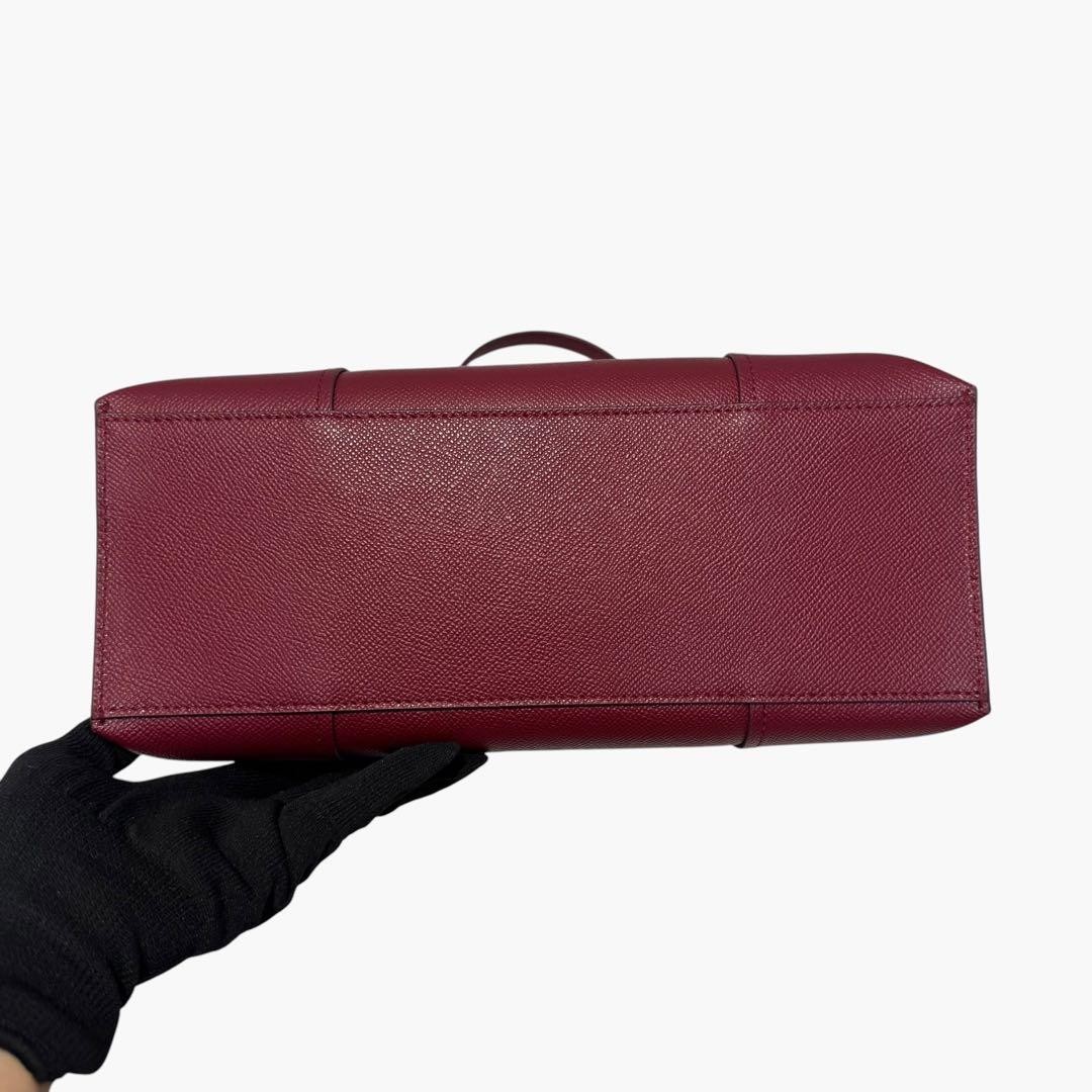 Furla Vittoria Red Handbag Tote Bag Japan Condition Used 0610296
