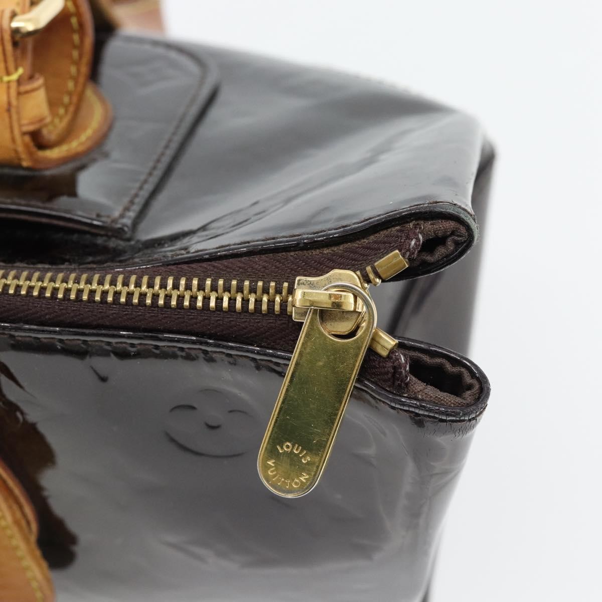 LOUIS VUITTON Monogram Vernis Rosewood Avenue Bag Amarante M93510 Auth 181119